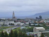 Blick vom Perlan auf Reykjavik