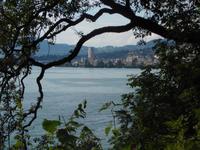 Blick von Chillon auf Montreux