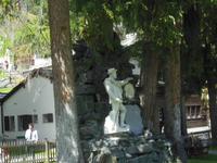 beim Rundgang durch Zermatt-- Edward Whymper Statue 