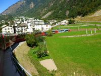 Fahrtimpressionen Bernina-Express (Kreisviadukt von Brusio)