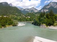 Fahrt mit dem Glacier-Express (Vereinigung von Vorder- und Hinterrhein)