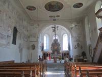 Mittelberg, Pfarrkirche mit Fresken aus dem 14./15. Jahrhundert