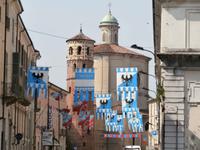 Asti-geschmückt für den Palio