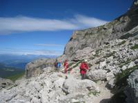 einfacher Weg am Rosengarten