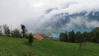 223 Fahrt mit der Brienzer Rothornbahn - Blick über den Brienzer See