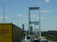 Fahrt über die Halic-Brücke des Bosporus