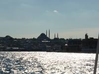 Bootsfahrt auf dem Bosporus  (Blick auf die Süleymaniye-Moschee)