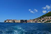 116 Dubrovnik, Fahrt aus dem Altstadthafen