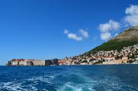 117 Dubrovnik, Fahrt aus dem Altstadthafen