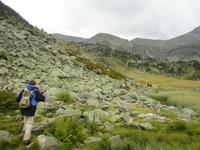 auf dem Weg zur Refugi Estany del Siscaro 