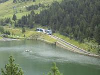 die Zahnradbahn im Vall de Núria