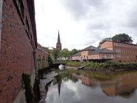 Blick auf St. Petri vom Hafen aus