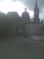 Blick auf den Dom von Aachen vom Pranger