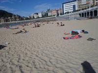 Am Strand von San Sebastian