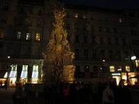 Wien, Abendspaziergang- Pestsäule auf dem Graben