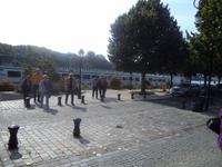 Erstes Von-Bord-Gehen ikn Conflans