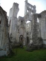 Blick in die Abteiruinen