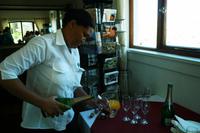 Empfang mit Sekt, Saft und Kuchen