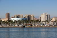 Blick von Queen Mary auf Long Beach - Los Angeles