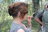 Masai Mara - Wanderung mit Ranger des Matira Bush Camp, Zähneputzen