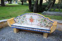 Vatikanische Gärten - Bank von Papst Benedik XVI