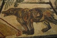 Mosaik im Centrale Montemartini - im grünen Teil, der den Hortus symbolisiert