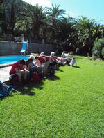 Eberhardt-Wandergäste bei der Weinprobe