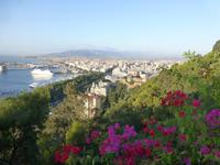 Malaga - Blick vom Gibralfaro auf Stadt