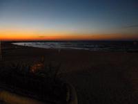 1.Tag, 24.10.2013: Sonnenuntergang am Strand von Tel Aviv