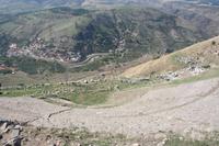 sehr steile Theatertribüne in Pergamon