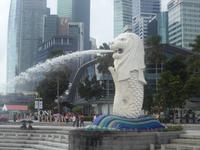 Singapurs WAhrzeichen: der Merlion