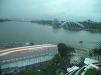 Singapurs Formel-1-Strecke von oben