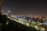 Blick von den Twin Towers zum Creek