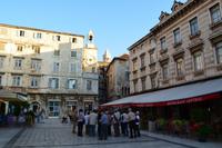 017 Split, Blick vom Hauptplatz zum Glockenturm und Eisernem tor