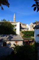 080 Mostar, Altstadt mit Minaret der Gerbermoschee