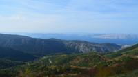 120 Vratnik-Pass bei Senj, Blick auf die Inseln Rab, Cres und Krk