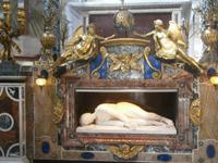 Marmorstatue der heiligen Cecilia