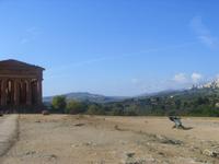 Concordia-Tempel + moderne Darstellung des Ikarus