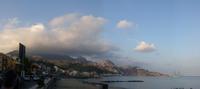 Giardini Naxos, der Blick Richtung Taormina