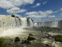 Brasilien/ Nationalpark Iguacu - Blick auf die Diablo-Wasserfälle 