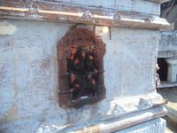 Ganesha-Relief mit Ofergaben