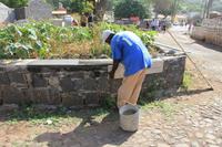 Santiago - Cidade Velha - Bauarbeiter auf den Kapverden