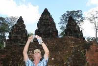 Besichtigung im Frauentempel Banteay Srei