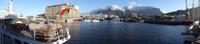 Blick auf die Waterfront und Tafelberg mit Tischtuch