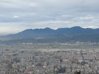 Blick von der Aussichtsplattform auf Taipeh