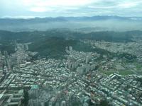 Blick von der Aussichtsplattform auf Taipeh