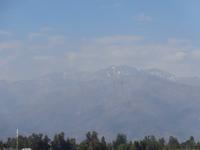 Blick auf die Berge rund um Santiago von Chile