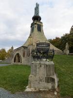 am Denkmal Prace für die Schlacht bei Austerlitz