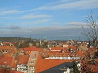 Herrlicher Ausblick auf Quedlinburg vom Schlossberg