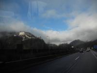 unsere Heimfahrt hier bei Hohenwerfen